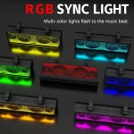 UTV/ATV 17" Bluetooth Sound Bar 4 Speaker Amplified Audio Waterproof with Multi-color Lighting for Golfcart Can Am - Image 2