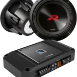 Alpine R2-W12D4 12″ 2250W Peak Subwoofer & R2-A75M 750W RMS Monoblock Amplifier Bundle – High-Power, Deep Bass Audio System for Cars